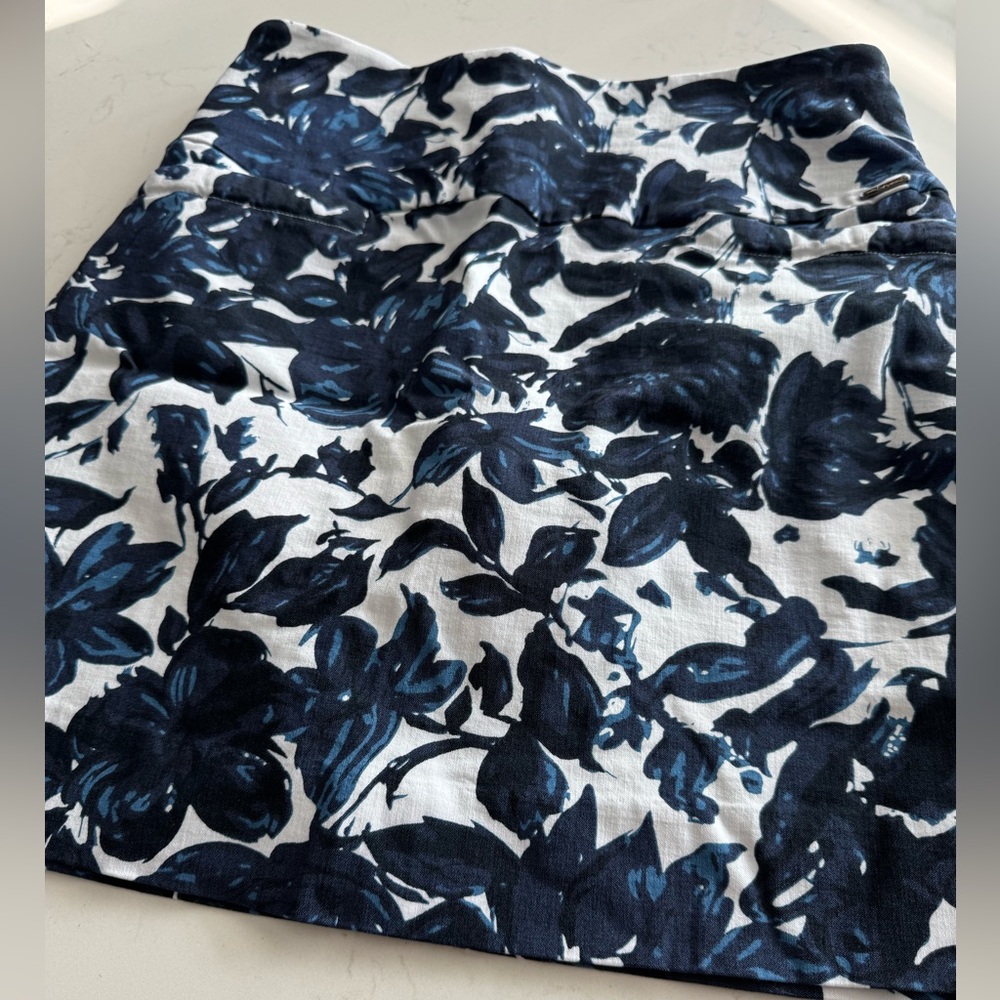 Floral Navy Blue Skort